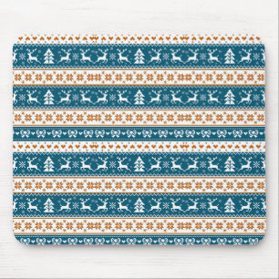 Christmas festive pattern mouse mat