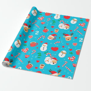 Christmas festive pattern wrapping paper