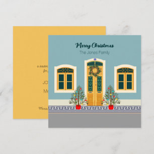 Christmas festive Portuguese House card