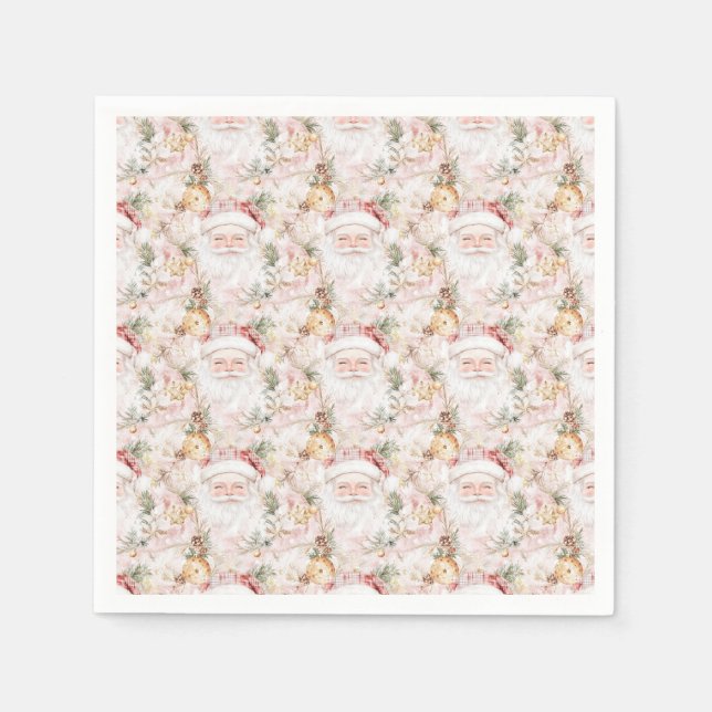 Christmas Festive Santa Claus Napkin (Front)