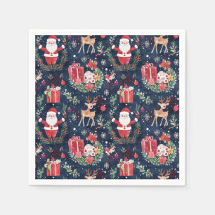 Christmas Festive Santa Claus Napkin