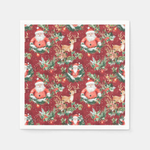 Christmas Festive Santa Claus Napkin