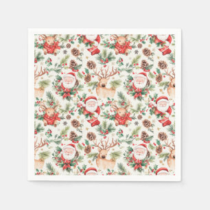 Christmas Festive Santa Claus Napkin