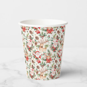 Christmas Festive Santa Claus Paper Cups