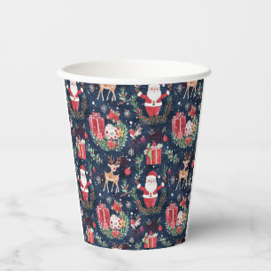 Christmas Festive Santa Claus Paper Cups