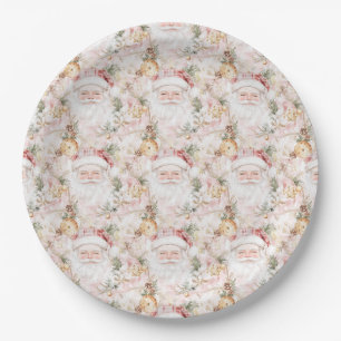 Christmas Festive Santa Claus Paper Plate