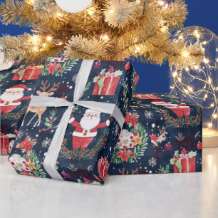 Christmas Festive Santa Claus Wrapping Paper
