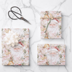 Christmas Festive Santa Claus Wrapping Paper Sheet