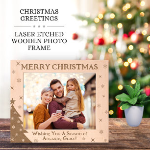 Christmas Festive Season Personalised Gifts Laser Etched Frames