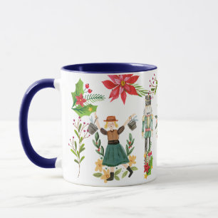 Christmas Festive The Nutcracker Ballet Blue Mug