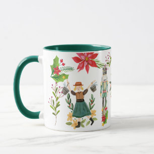 Christmas Festive The Nutcracker Ballet Green Mug