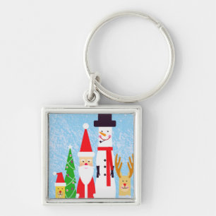 Christmas Figures Key Ring