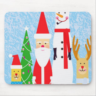Christmas Figures Mouse Mat