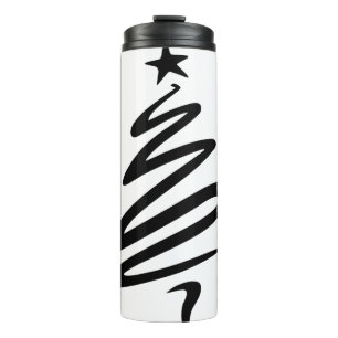 Christmas Fir Star Stylised Three Tree Thermal Tumbler