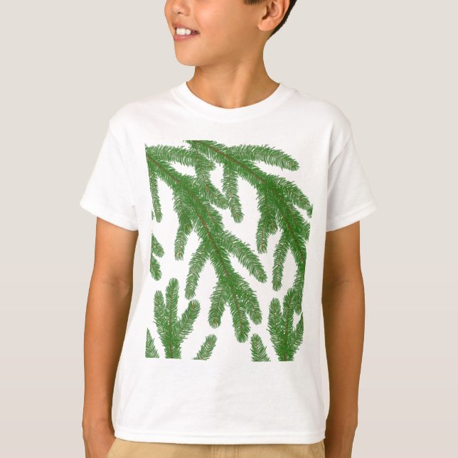 Christmas Fir Tree Branches   T-Shirt (Front)
