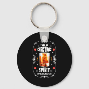 Christmas Fir Tree With Bourbon Ugly Xmas Bourbon Key Ring