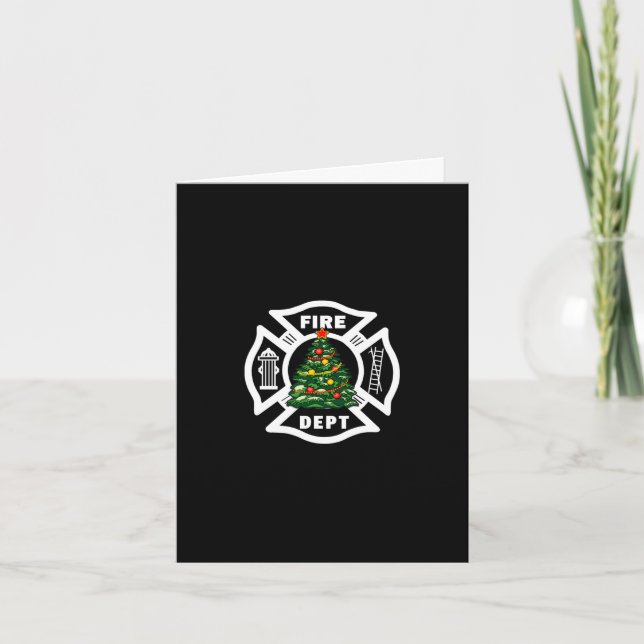 Christmas Fire Dept Holiday Card (Front)