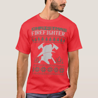 Christmas Firefighters Office Holiday Party T-Shirt