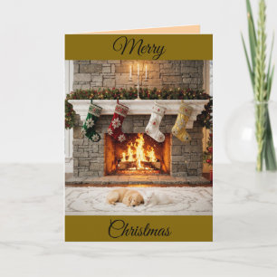 Christmas Fireplace Card