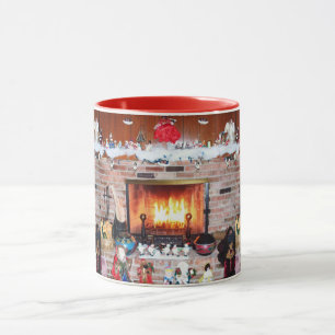 CHRISTMAS FIREPLACE MUG