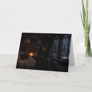 Christmas Fireside Bedchamber Christmas Card