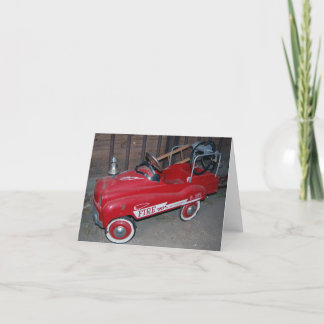 Christmas Firetruck Children's Toy Holiday Card