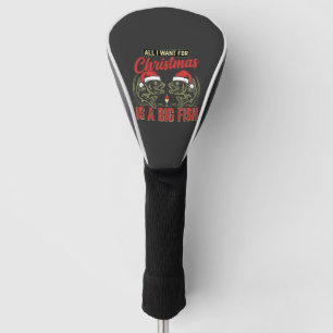 Christmas Fishing Big Fish Holiday Golf Head Cover