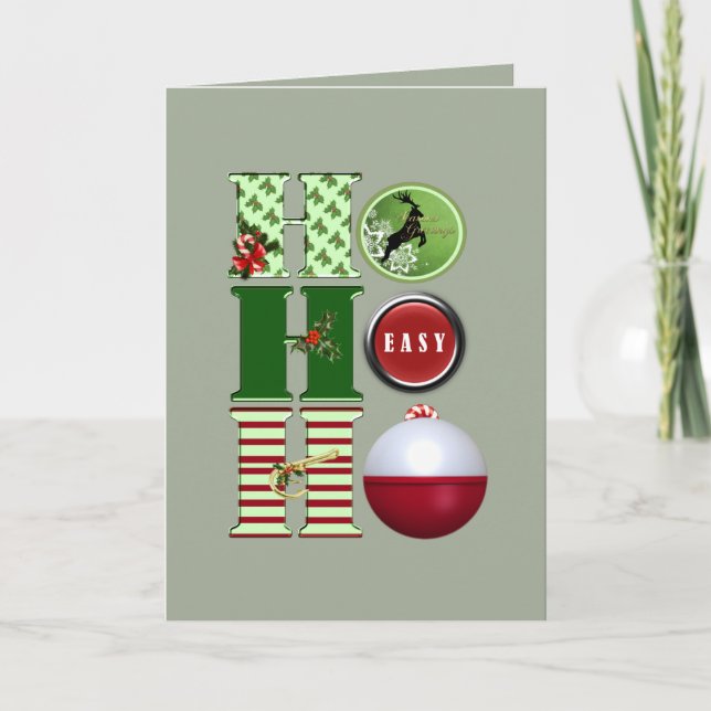 Christmas Fishing Holiday Card (Front)