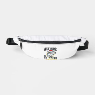 Christmas Fishing Stream Quote Design Bum Bags