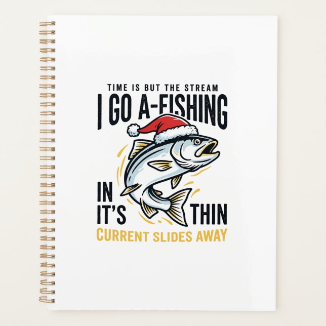 Christmas Fishing Stream Quote Design Planner (Front)