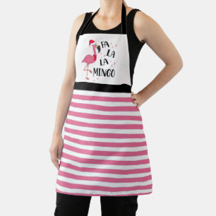 Christmas Flamingo  Apron