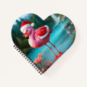 Christmas Flamingo As Santa Claus-47475 Notebook