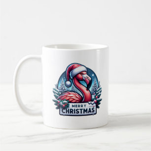 Christmas Flamingo Coffee Mug