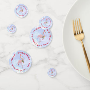 Christmas Flamingo Confetti