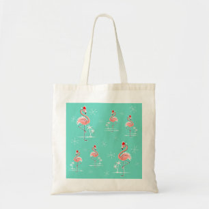 Christmas Flamingo Group tote bag