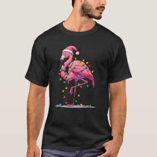 Christmas Flamingo Lover Santa Xmas Women Men Kids T-Shirt
