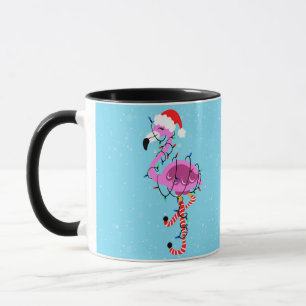 Christmas Flamingo Mug