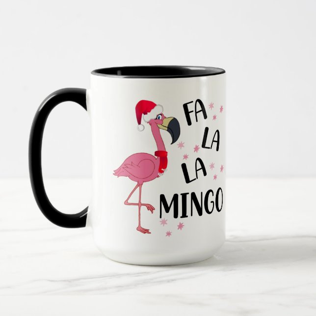 Christmas Flamingo Mug (Left)