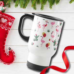 Christmas Flamingo Party   Holidays Travel Mug