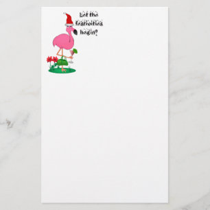 Christmas Flamingo Stationary Stationery