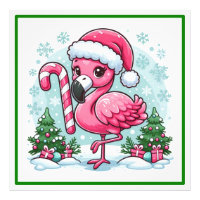 Christmas Flamingo Sublimation Clipart-27301