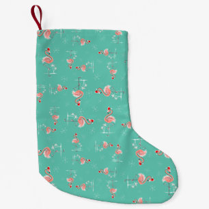 Christmas Flamingo Twist stocking two sided