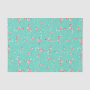 Christmas Flamingo Twist tissue paper