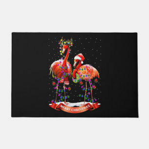 Christmas Flamingos Classic Doormat