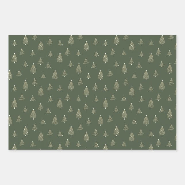 Christmas Flannel Bundle Wrapping Paper Sheet (Front)