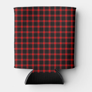 Christmas flannel can cooler
