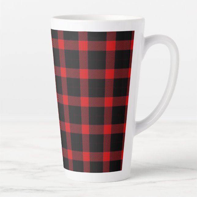 Christmas flannel   latte mug (Right)