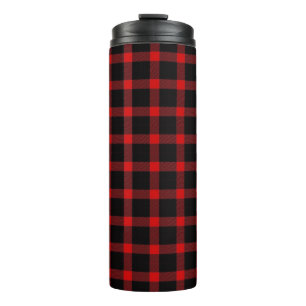 Christmas flannel   thermal tumbler