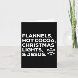 Christmas Flannels Hot Cocoa Christmas Lights An J Card