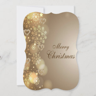 Christmas Flat Greeting Card, Merry Christmas Card